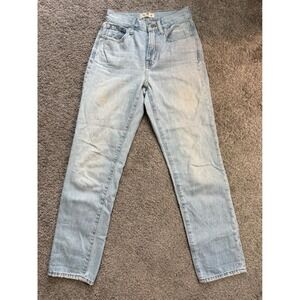 Madewell The Perfect Vintage Jean Light Wash High Rise Denim Women Size 23